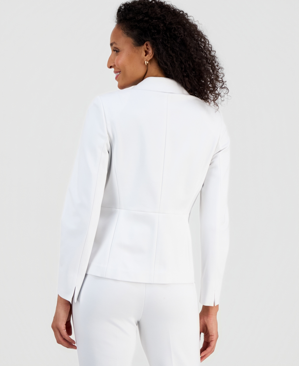 Kasper Compression One-Button Long-Sleeve Jacket, Regular & Petite