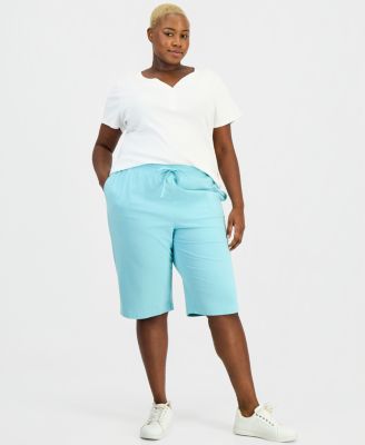 Plus Size Knit Pull-On Skimmer