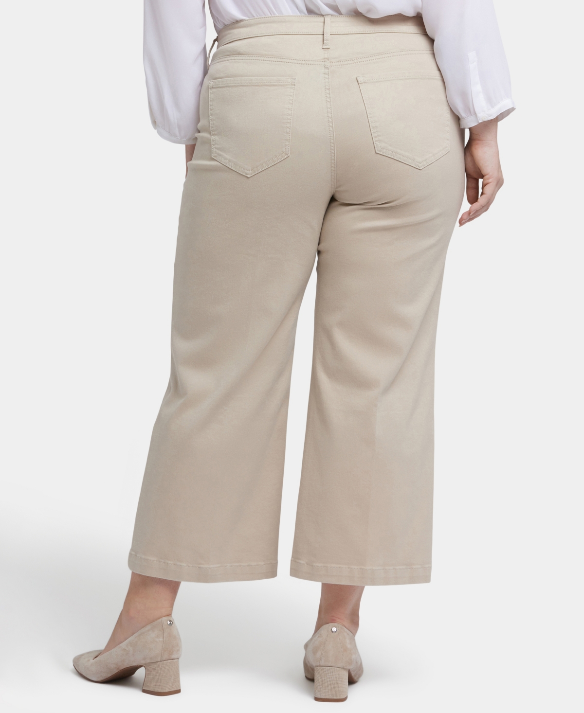 Nydj Plus Teresa Wide Leg Ankle Jeans