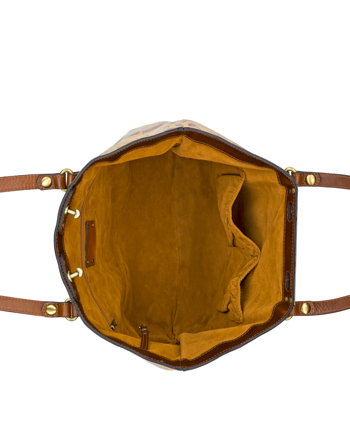 Patricia Nash Benvenuto Smooth Leather Tote In Brown