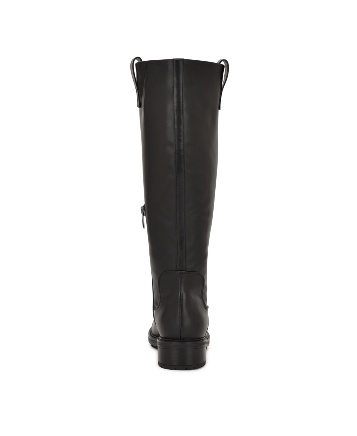 Nine West Womens Leigha Tall Block Heel Riding Boots Regular Wide Calf In Black