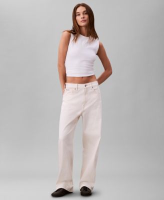 Calvin Klein Jeans - Women's Seamed High-Rise Barrel Jeans