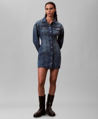 Calvin Klein Jeans - Women's Long-Sleeve Mini Dress