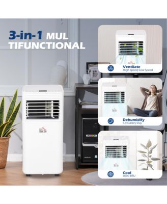 Portable Air Conditioner LED 24 Timer 4 Modes for Home Office
