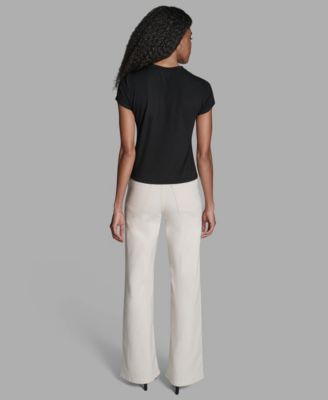 Women's Short-Sleeve Embellished T-Shirt