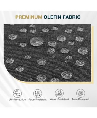 46" x 18" Outdoor Bench Cushion with Waterproof and Fade-Resistant Olefin Fabric