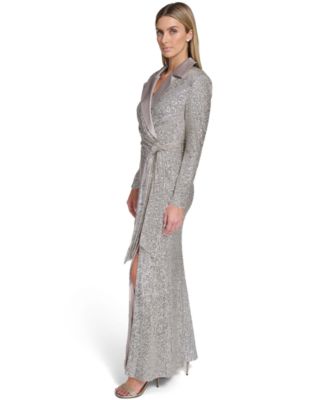 Women's Social Sequin V-Neck Dress