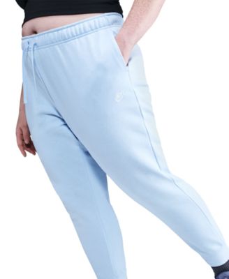 Plus Size Active Sportswear Club Mid-Rise Fleece Jogger Pants