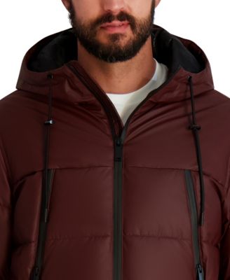 Men's Midweight Hooded Puffer Pockets Jacket