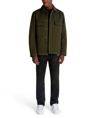 Men's Twill Collared Shirt Jacket