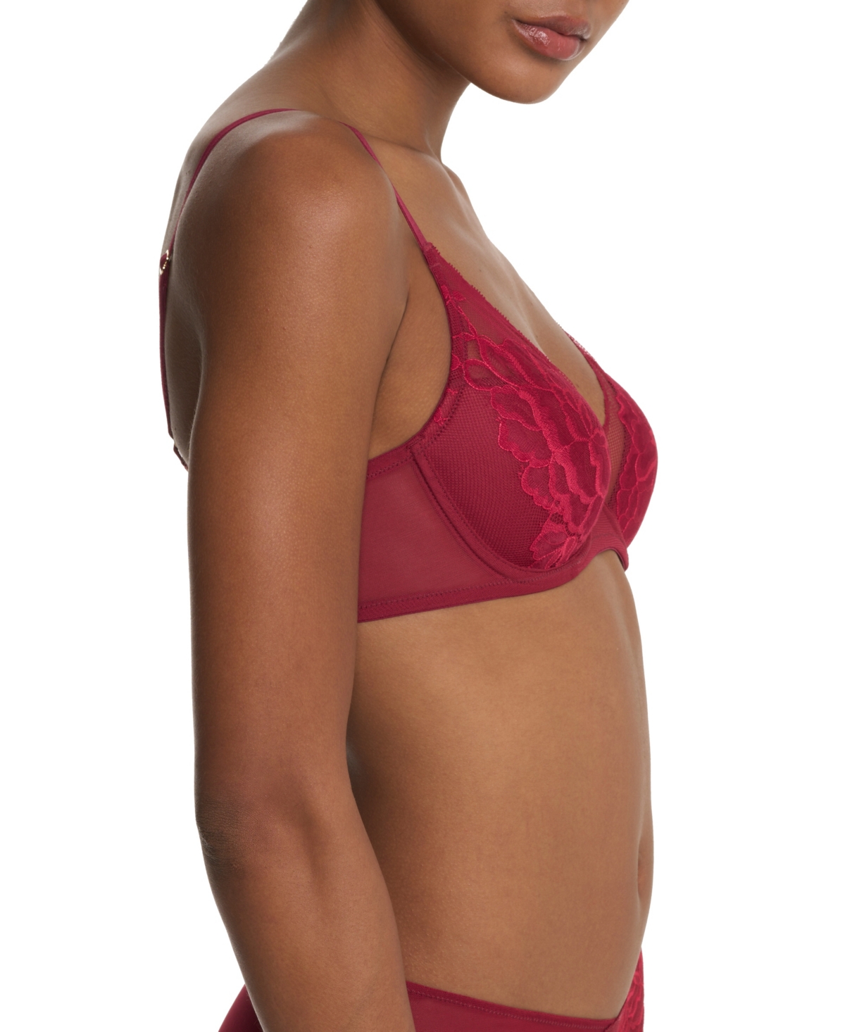 Natori Flora Contour Underwire Bra In Red