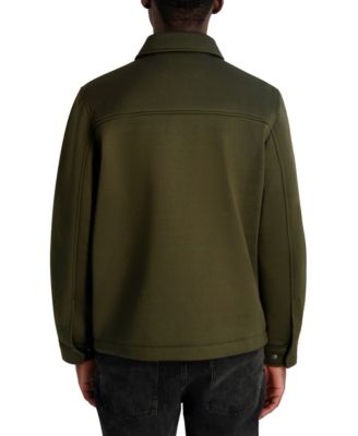 Men's Twill Collared Shirt Jacket