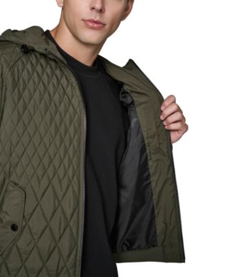 Men's Diamond Quilted Bomber Jacket
