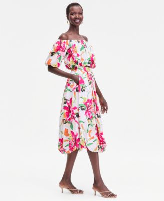 Women's Bubble-Hem Midi Skirt, Macy's Exclusive