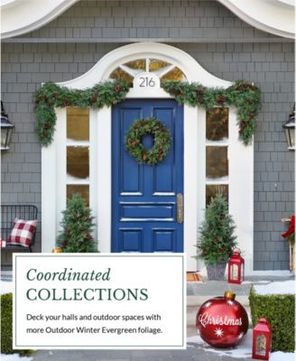 120" Outdoor Winter Evergreen Christmas Garland