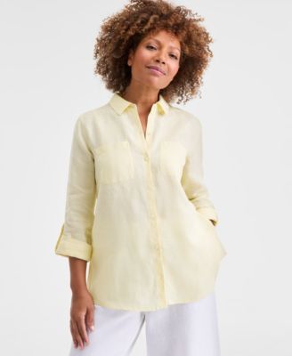 Women's 100% Linen Shirt, Created for Macy's