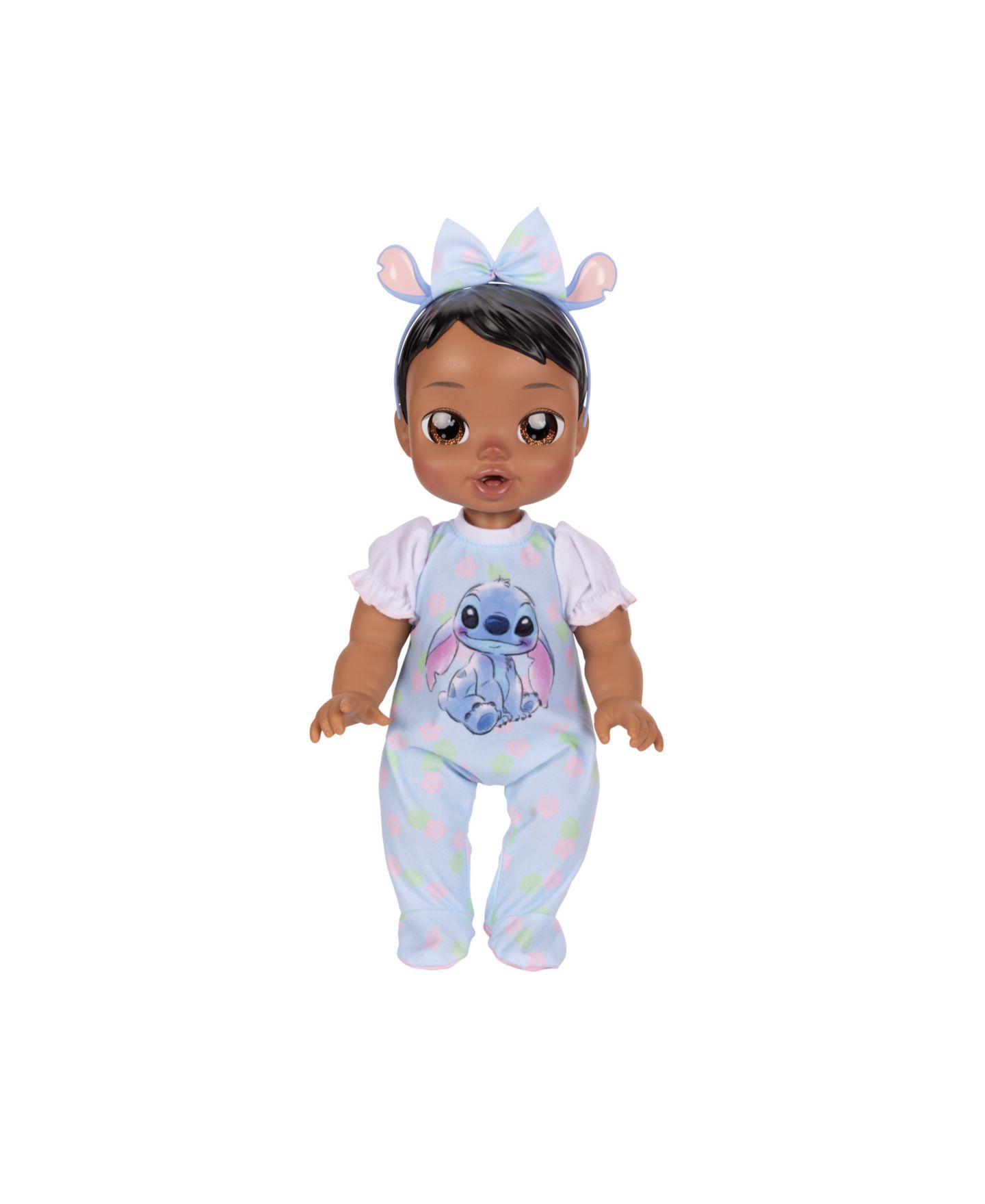 Детская кукла Disney Darlings Stitch Latina 13" Interactive Baby Doll with Open & Close Light-Up Eyes, Ages 2+ — фото 5