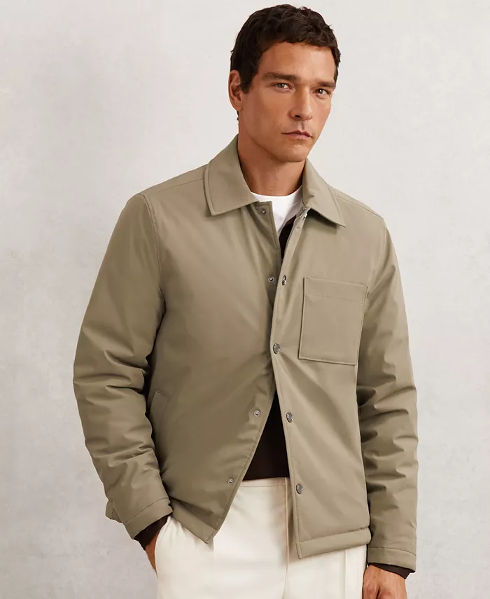 Men's Parker Lightly-Padded Patch-Pocket Jacket