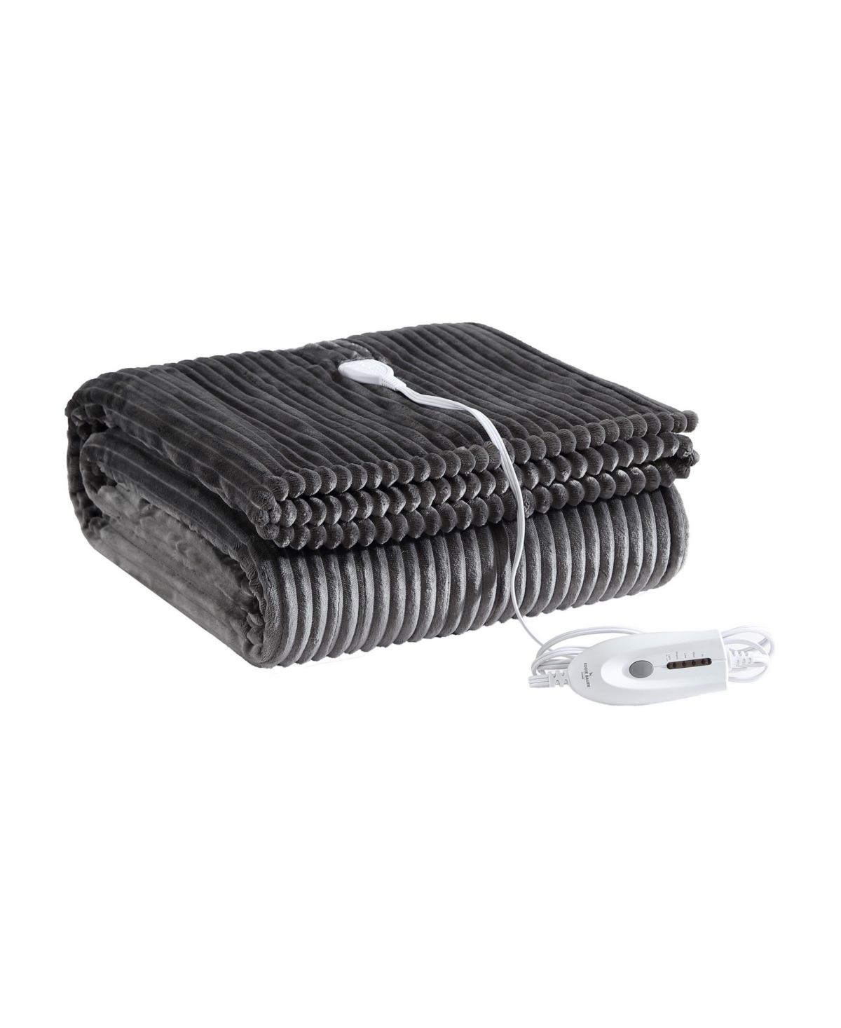 Eddie Bauer Mountain Valley Ribbed Plush Heated Blanket