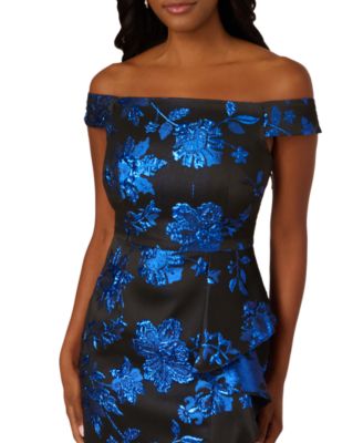 Women's Off-The-Shoulder Draped Long Dress