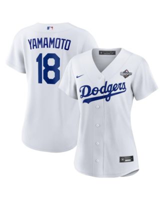 Nike - Women's Yoshinobu Yamamoto White Los Angeles Dodgers 2025 World Series Home Replica Player Jersey