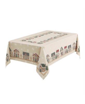 Gingerbread Village Tablecloth 60" x 120"