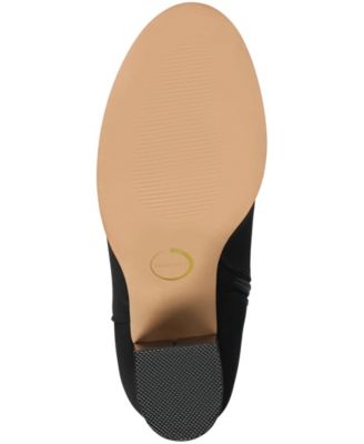 Journee Collection Women's Avalonn Buckle Knee High Dress Boots