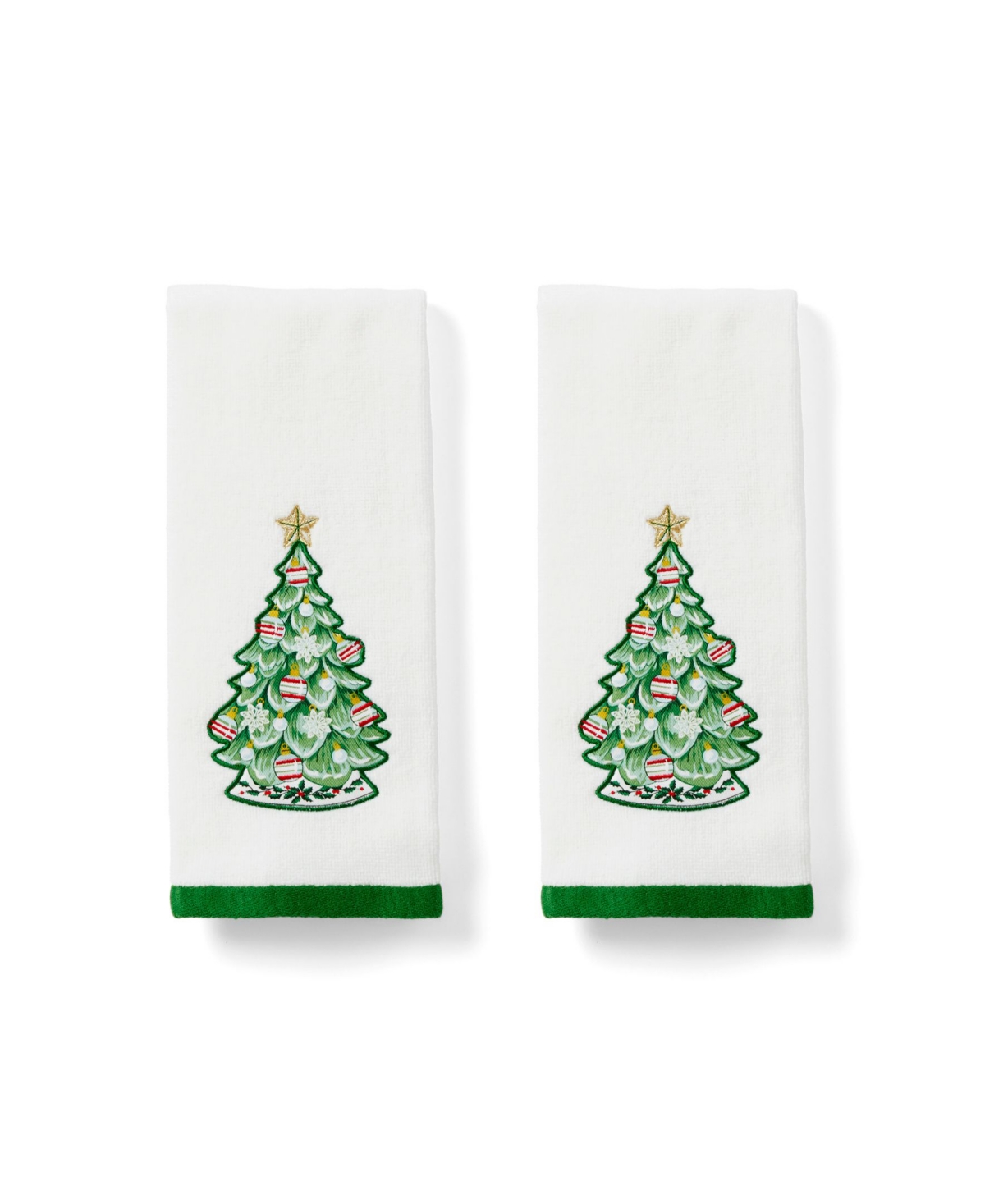 Lenox Advent Tree Cotton Kitchen Towels, Set of 2