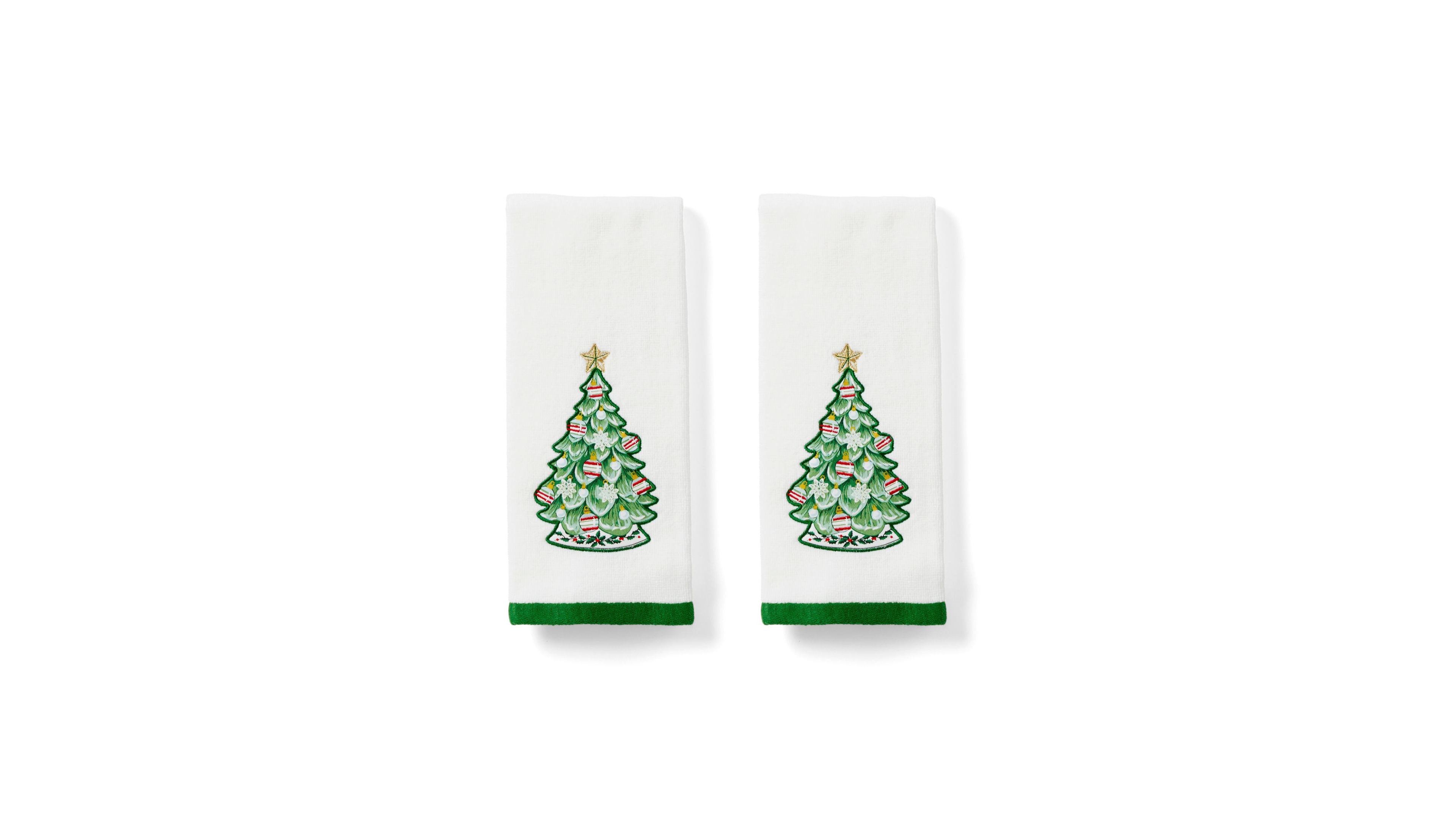 Lenox Advent Tree Cotton Kitchen Towels, Set of 2