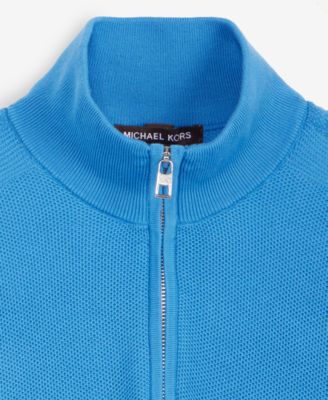 Men's Mouline Texture Quarter-Zip Sweater