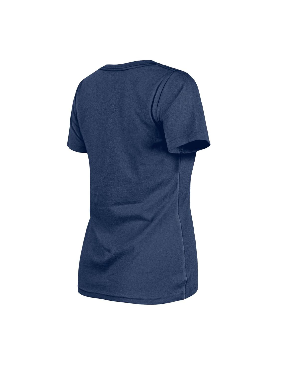 New Era Women's Navy Milwaukee Brewers Little Miss 2 V-Neck T-Shirt