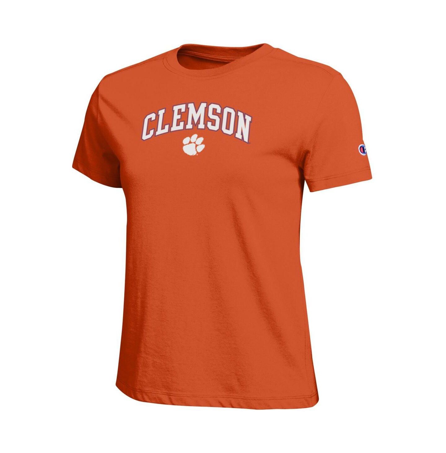 Женская футболка Champion Orange Clemson Tigers Arched Over Logo — фото 3