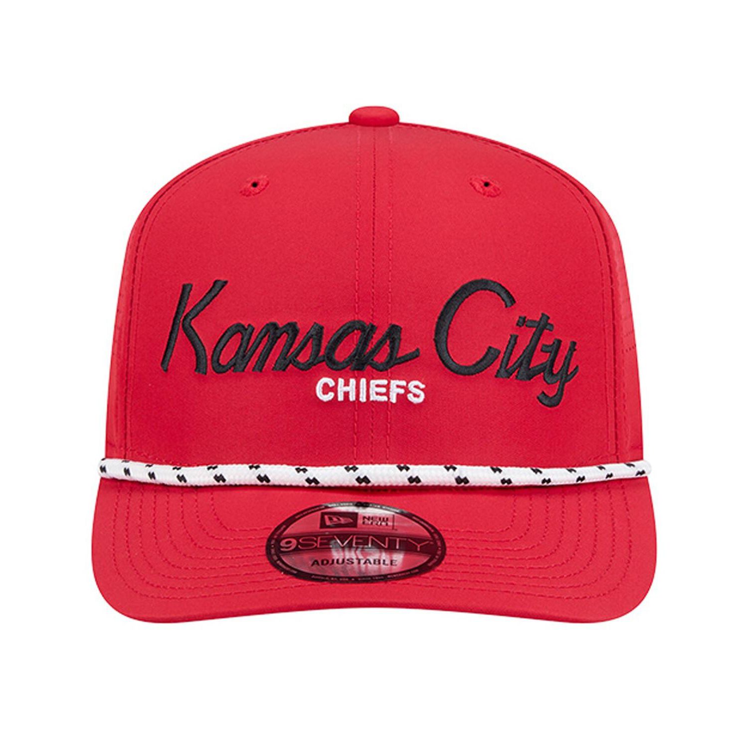 Men's Red Kansas City Chiefs Script 9SEVENTY Adjustable Hat