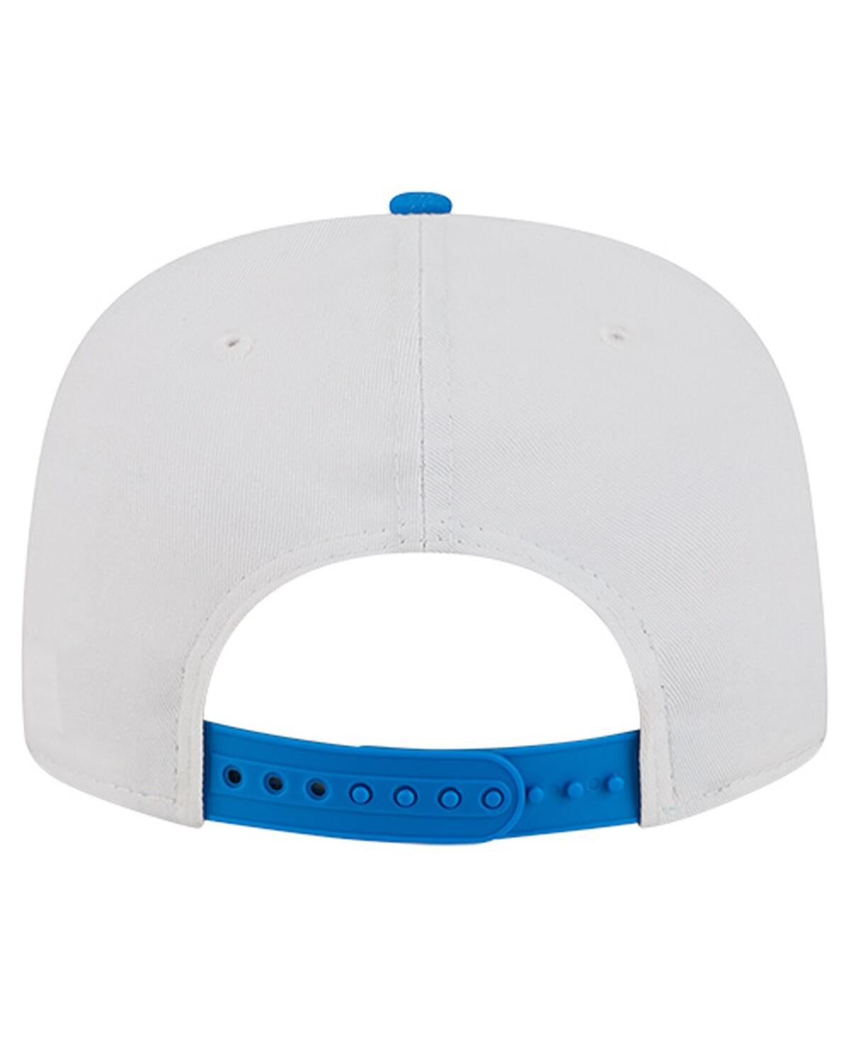 New Era Men's White Detroit Lions Argyle 19twenty Adjustable Hat In Blue
