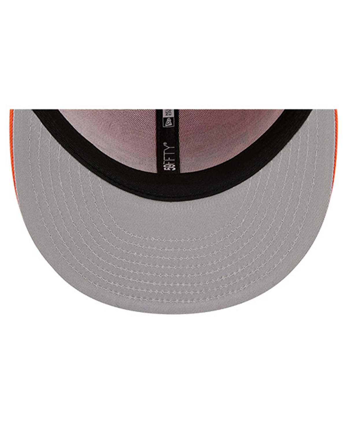 New Era Men's Orange Denver Broncos Overlap Wordmark 59FIFTY Fitted Hat