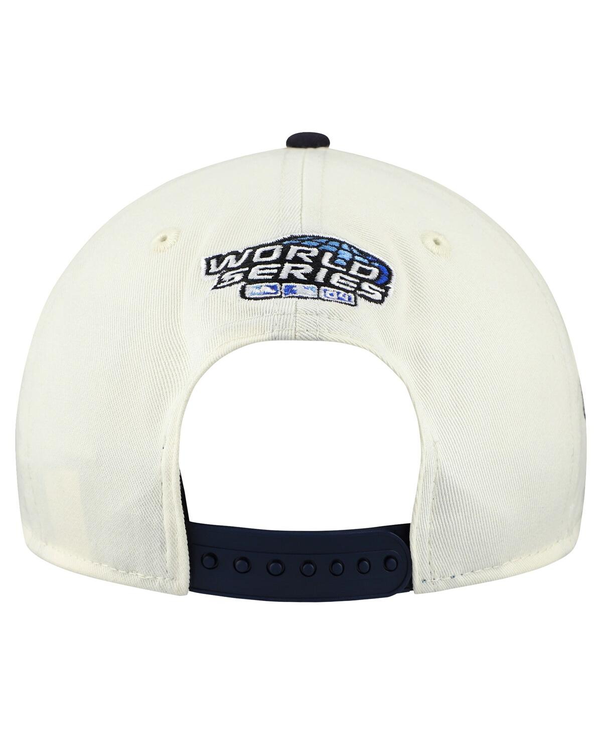 New Era Men's Cream/navy Boston Red Sox World Series 9forty M-crown A-frame Adjustable Hat In White