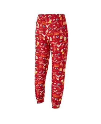 Men's 2-Piece Red Kansas City Chiefs Chestnut Long Sleeve Top and Pants Set