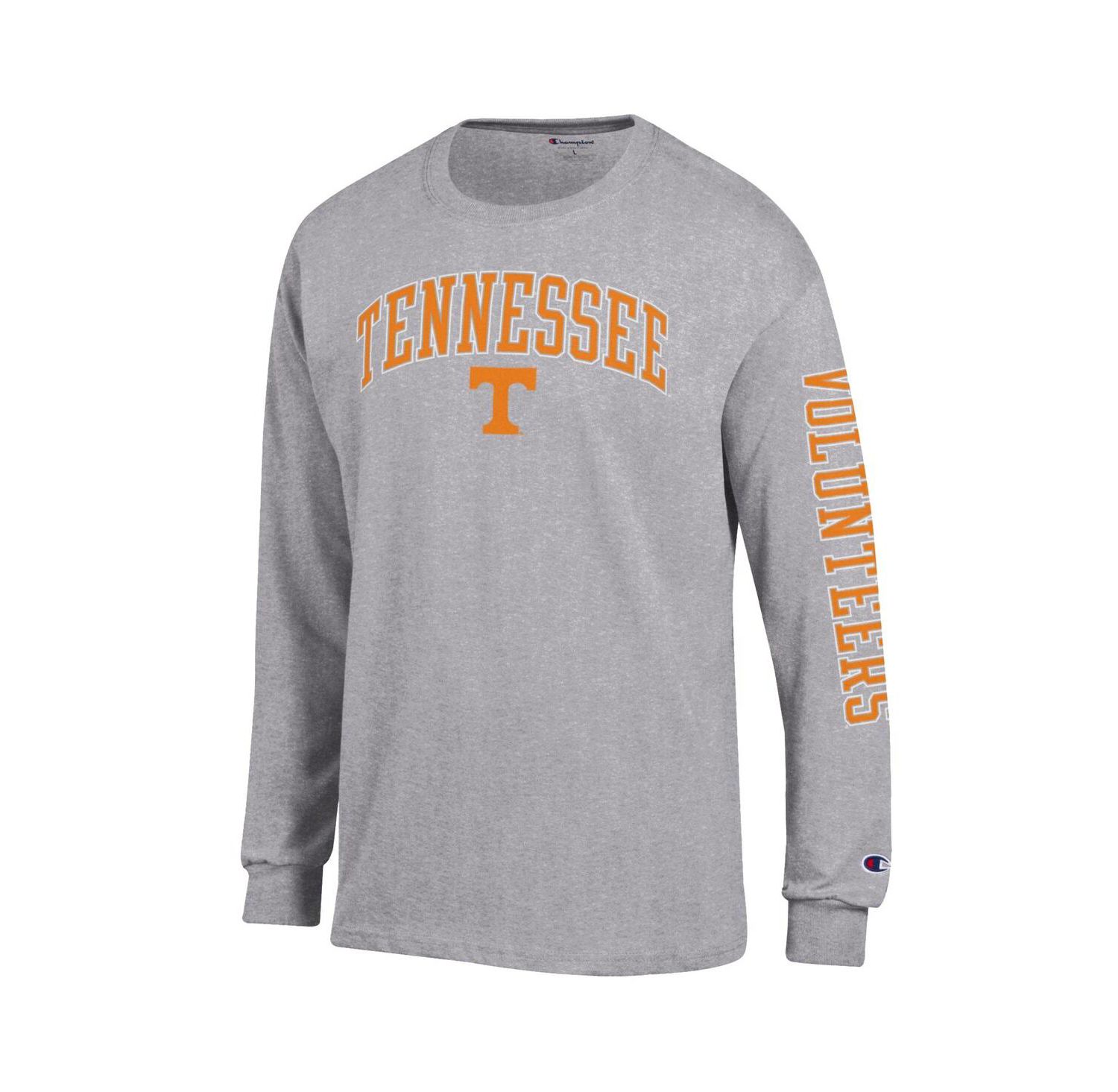 Men's Tennessee Orange Tennessee Volunteers Arch Over Logo 2-Hit Long Sleeve T-Shirt