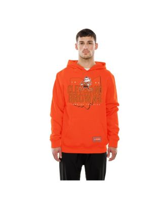 Men's Orange Cleveland Browns Combine Authentic Local State Throwback Hoodie