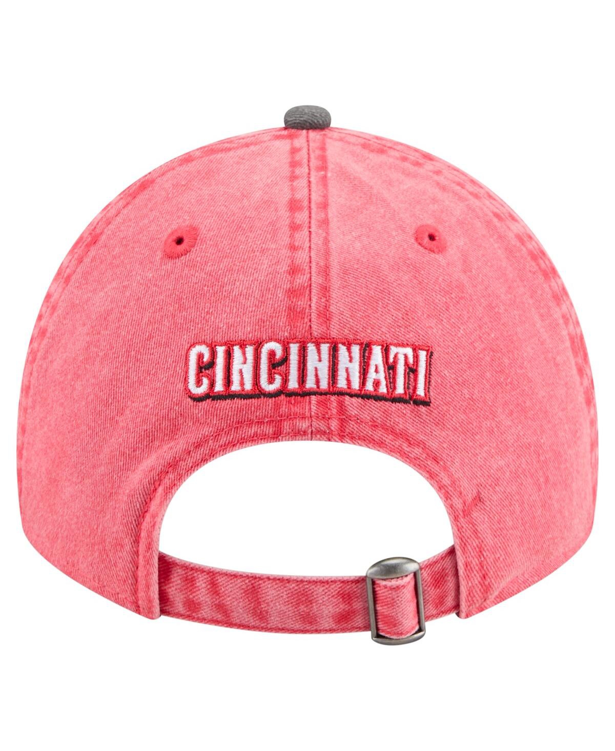 New Era Men's Red/Black Cincinnati Reds Select 9TWENTY Adjustable Hat