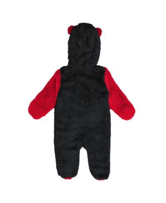 Baby Boys and Girls Red Carolina Hurricanes Stay Napping Fleece Bunting Full-Zip Hooded Sleeper