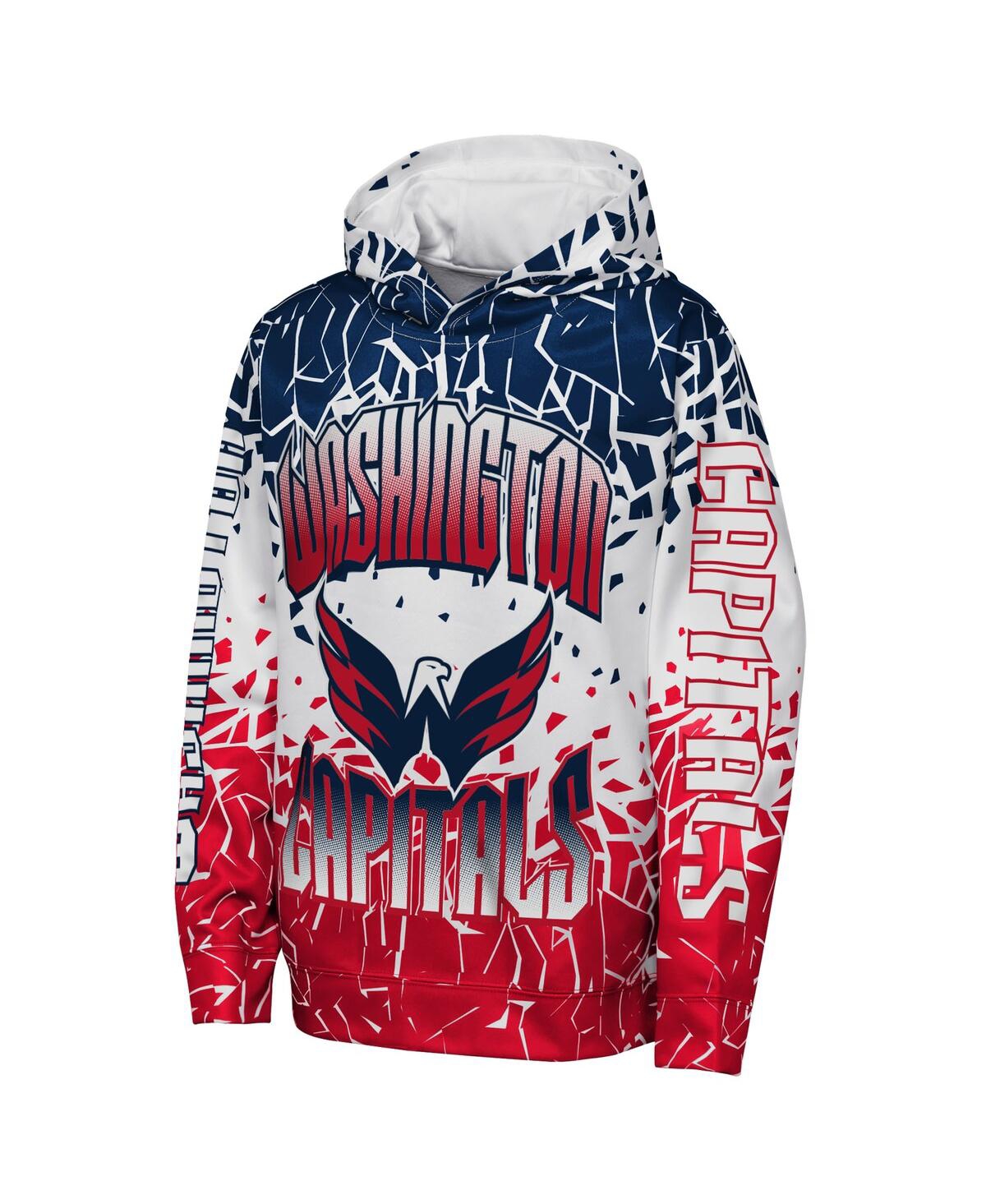 Outerstuff Big Boys and Girls Navy Washington Capitals Frozen Frenzy Hoodie