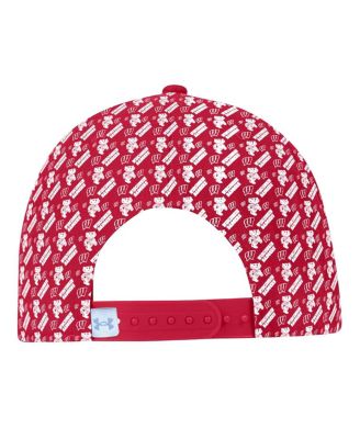Men's Red Wisconsin Badgers Gameday ArmourFuse Snapback Hat