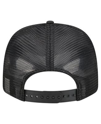 Men's Black Dallas Stars Quilted Nylon 9SEVENTY Adjustable Trucker Hat