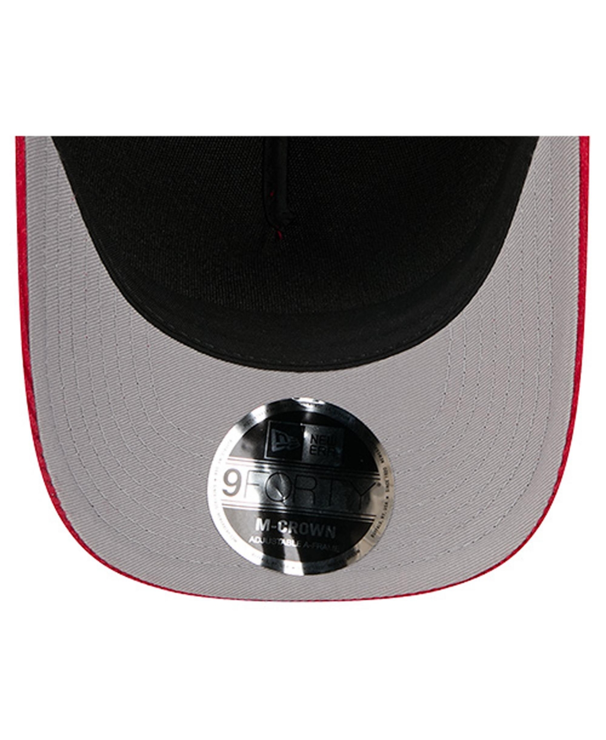 New Era Men's Red New England Patriots Cord Corduroy 9FORTY A-Frame Adjustable Hat