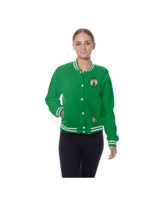 Women's Kelly Green Boston Celtics Throwback Full-Snap Jacket