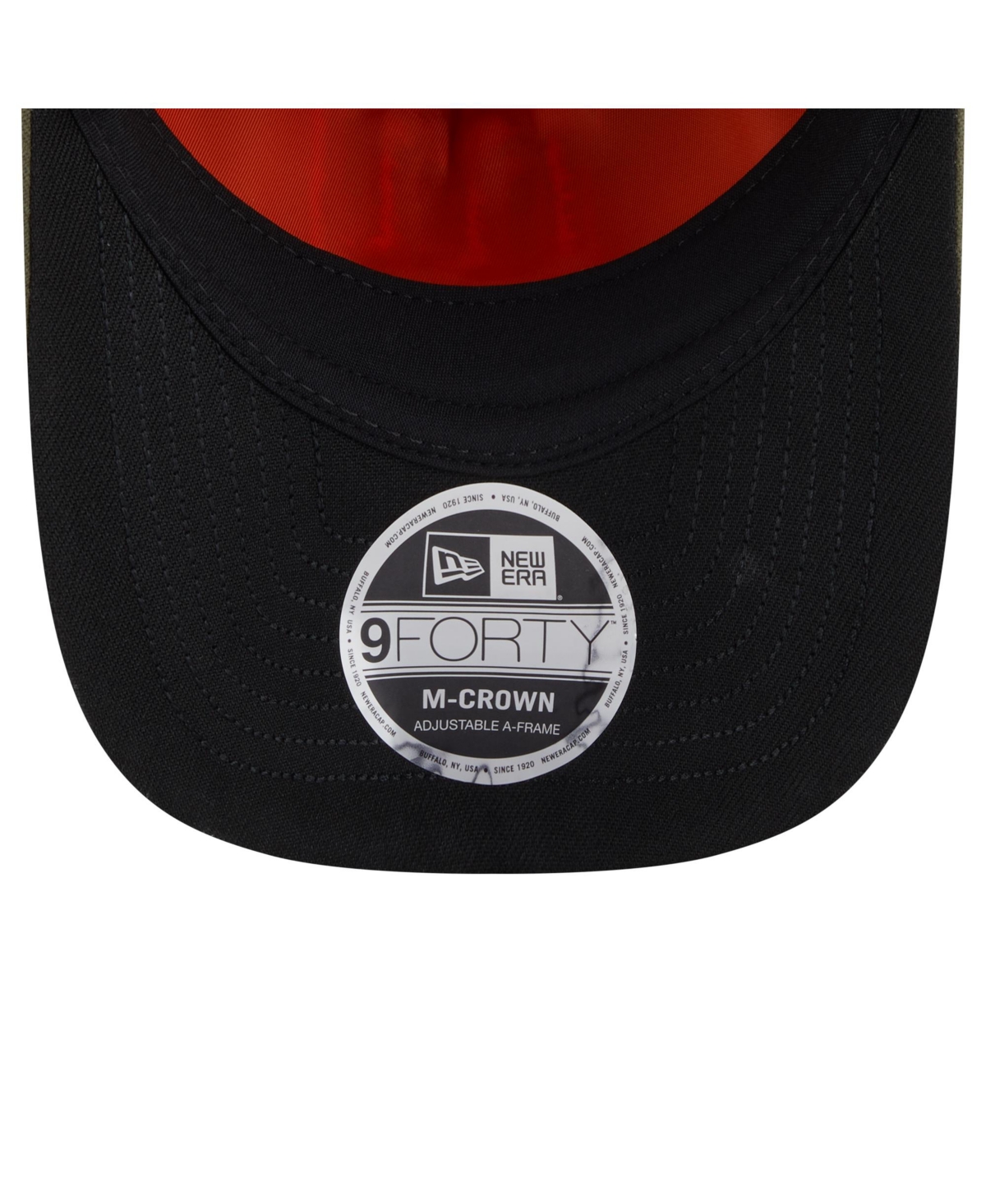 New Era x Alpha Industries Men's Olive New York Giants A-Frame 9FORTY Adjustable Hat