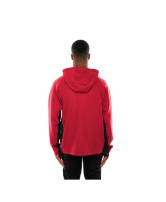 Men's Red Atlanta Falcons Combine Authentic Raglan Scuba Full-Zip Hoodie