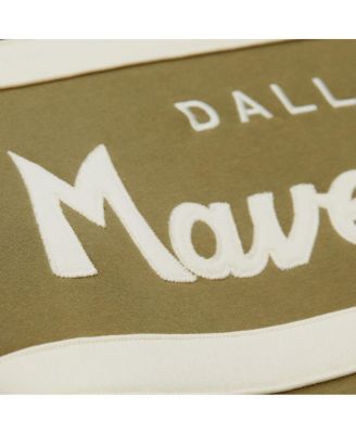 Men's Olive Dallas Mavericks Double Clutch Head Coach Hoodie