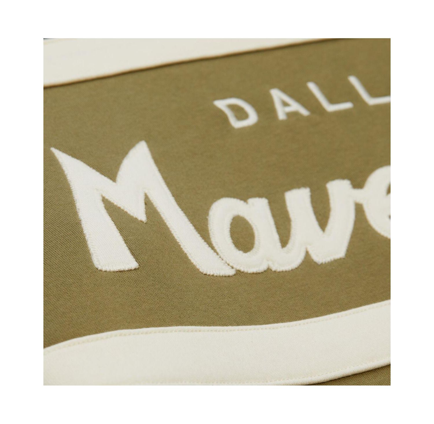 Men's Olive Dallas Mavericks Double Clutch Head Coach Hoodie